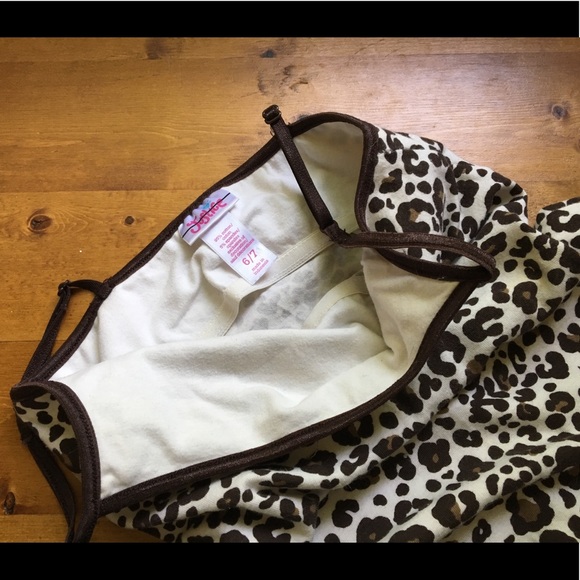 Justice Girls size 6/7 leopard print camisole tank - Picture 4 of 8